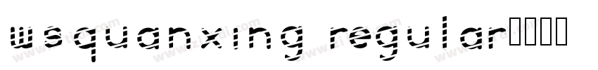 WsQuanXing Regular字体转换